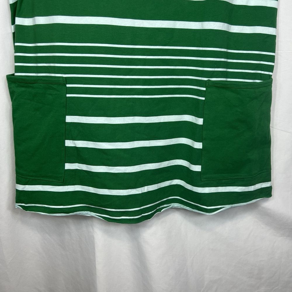 FP Free People Hot Shot Mini Dress Romper Stripe Green Women's M Sport Casual - Picture 4 of 14